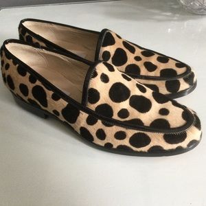 Animal Print Claudia Ciuti Italian Leather Loafers